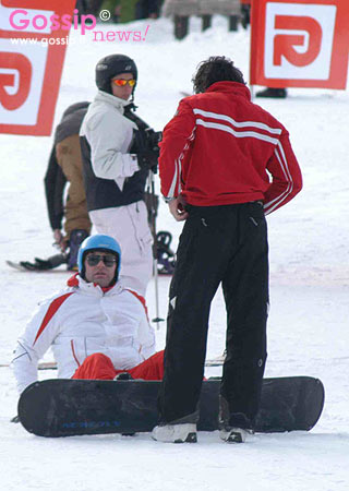 Patrick 'gongola' sullo snowboard