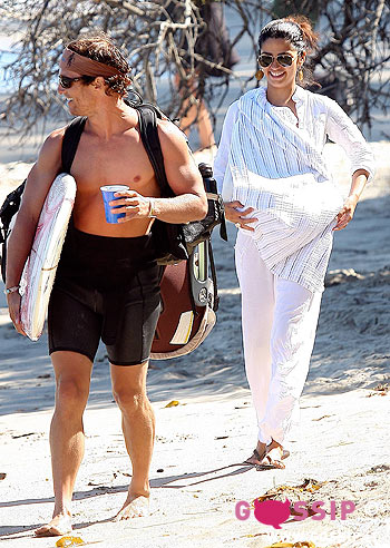 Matthew papà sul surf