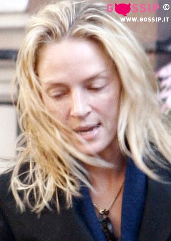 Uma, il trucco non c'è e... si vede!