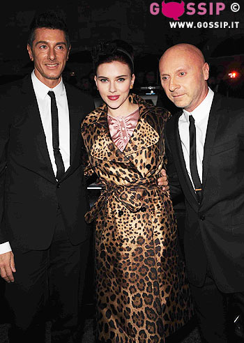 Scarlett a Milano con Dolce e Gabbana