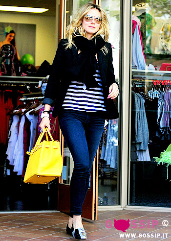 La Birkin gialla di Heidi Klum: foto