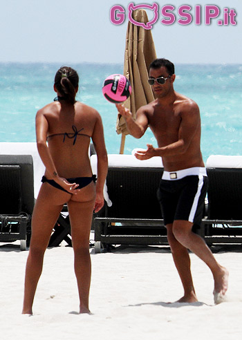 Fabio Quagliarella, a Miami con Federica Gagliardi