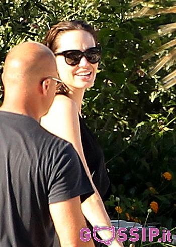 Relax in piscina per i Brangelina