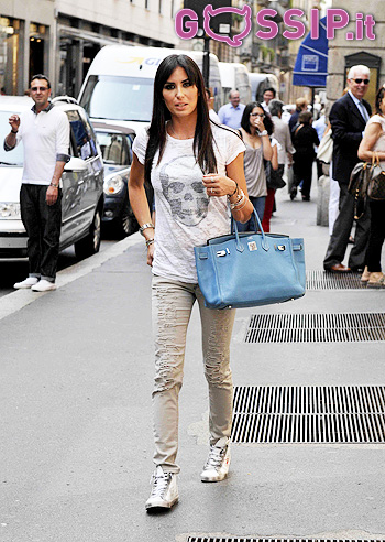 Gregoraci, rock con la Birkin