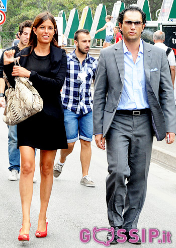 La Tommasi al Festival di venezia con un amico