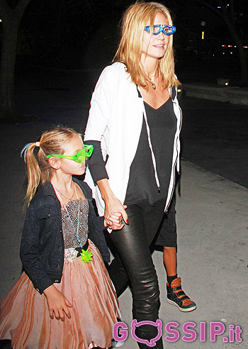 Hiedi Klum con i figli al concerto di Katy Perry Hiedi Klum con i figli al concerto di Katy Perry