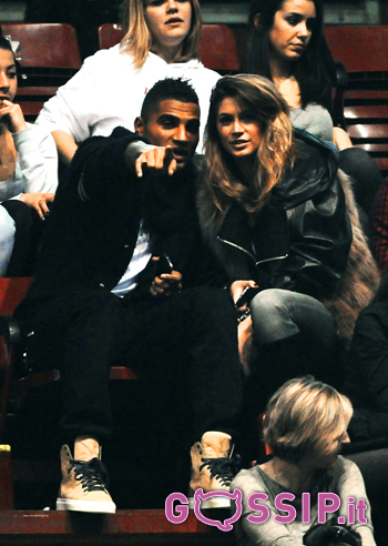 Melissa e Boateng, teneri e felici al concerto di Rihanna