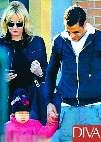 Antonella Clerici con Maelle dopo la paura