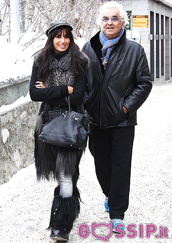 Gregoraci e Briatore a Saint Mortiz: foto Gregoraci e Briatore a Saint Mortiz: foto