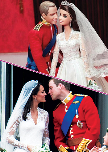 William e Kate, bambole nel giorno del Sì