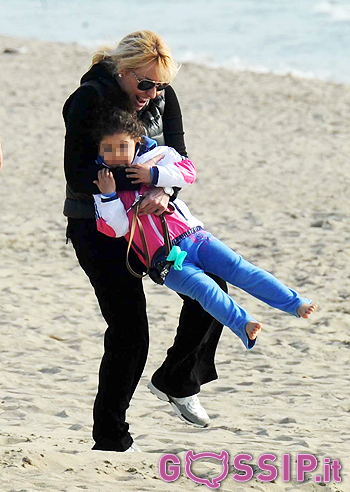 Antonella Clerici, mamma tenera con Maelle