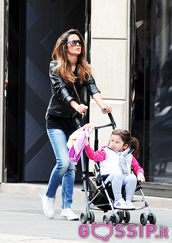 Giorgia Palmas a spasso con Sofia