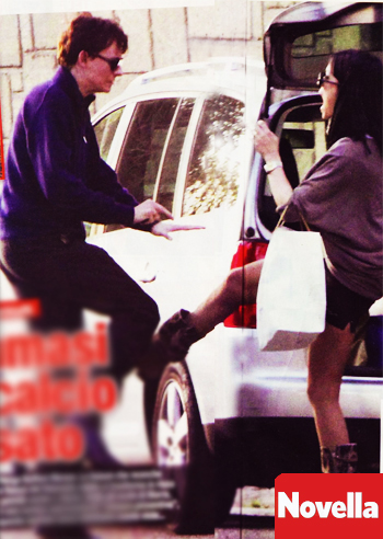 Sara Tommasi, lite con Ruffoni Menon