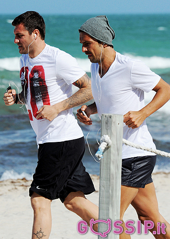 Bobo Vieri, jogging per tenersi in forma