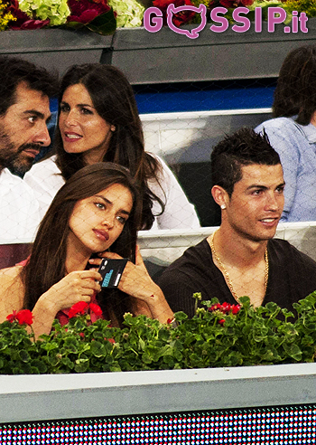 Cristiano Ronaldo e Irina agli Open di Madrid