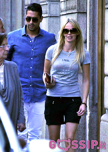 Marco Borriello con una bionda