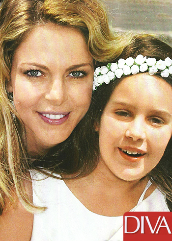 Claudia Gerini, reunion con l'ex per la comunione di Rosa