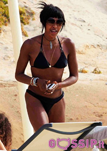 Naomi Campbell, una Pantera Nera a Ibiza