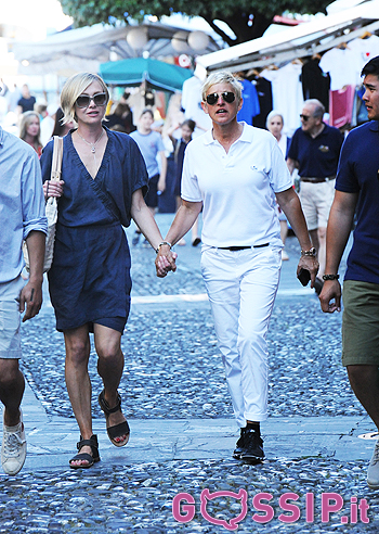 Ellen DeGeneres e la moglie a Portofino
