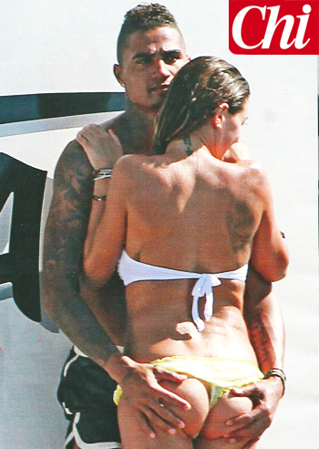 Il lato b di Melissa Satta irresistibile per Boateng