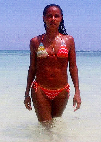 Jada Pinkett Smith in formissima in bikini su Twitter: la foto Jada Pinkett Smith in formissima in bikini su Twitter: la foto