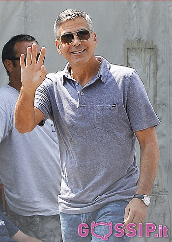 George Clooney a Sarnico per girare uno spot