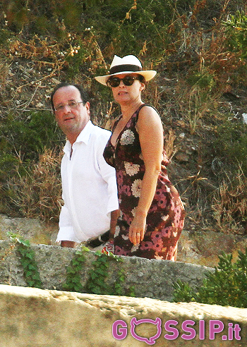 Hollande in vacanza con Valerie: foto
