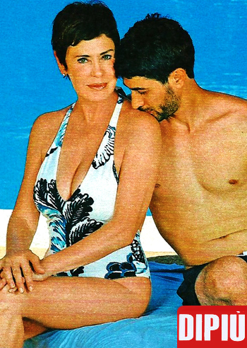 Corinne Clery insieme al suo Angelo