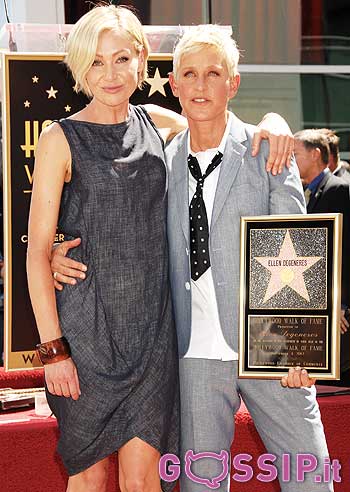 Ellen DeGeneres riceve la stella sulla Walk of Fame