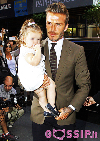 David e Victoria dopo la sfilata alla Fashion Week di NY