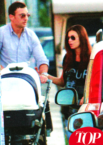 Roberta Lanfranchi, prima uscita con il bebè