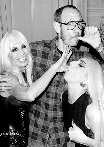 Lady Gaga a cena a casa di Donatella Versace