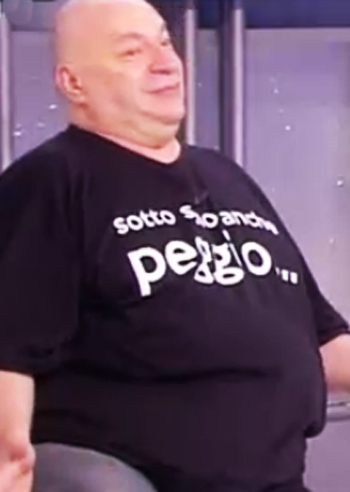 Mauro, alias Platinette, irnonizza sulla Minetti: foto Mauro, alias Platinette, irnonizza sulla Minetti: foto