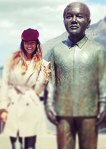 Cristina Chiabotto, una fuga a Cape Town