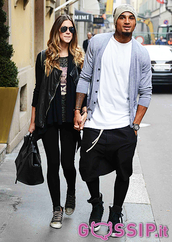 Melissa Satta, felice con Boateng