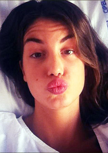 Francesca Fioretti, weekend in ospedale