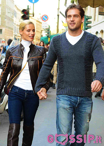 Michelle Hunziker e Tomaso Trussardi shopping sportivo
