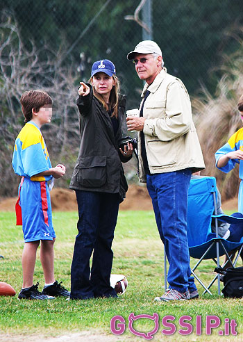Harrison Ford e Calista Flockhart, genitori in love