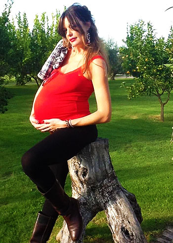 Alessia Fabiani, al parto manca poco