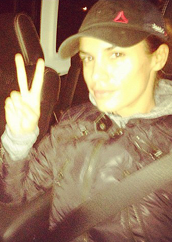 Il training della Canalis inizia all'alba