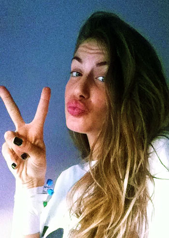 Francesca Fioretti, un piede fuori l'ospedale Francesca Fioretti, un piede fuori l'ospedale