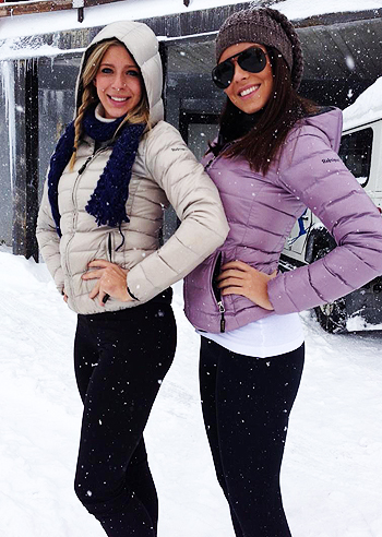 Alessia e Giulia, le veline sotto la neve Alessia e Giulia, le veline sotto la neve