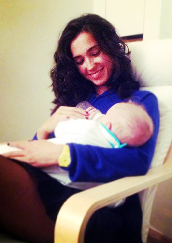 Caterina Balivo allatta Guido Alberto: foto