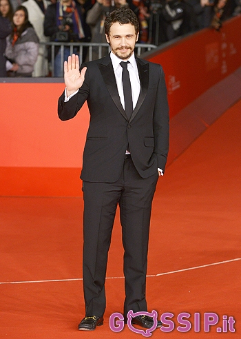 James Franco sul red carpet del Festival del Cinema di Roma