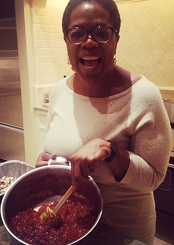 Oprah Winfrey si prepara al Ringraziamento: foto