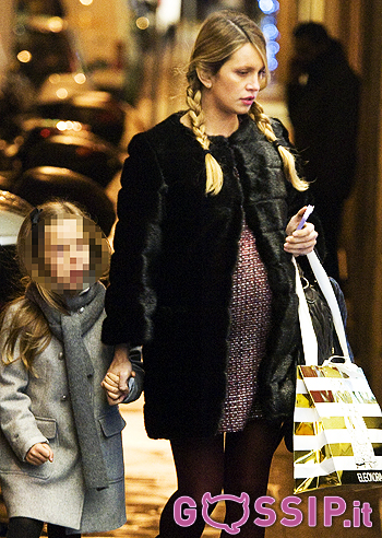 Katia Pedrotti, con Matilda e il pancione a Roma