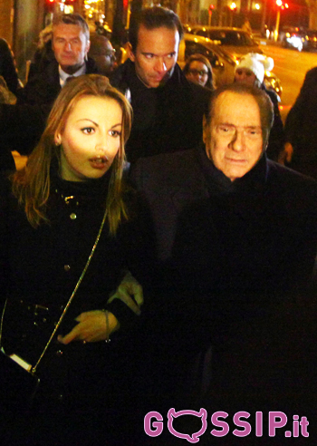 Silvio Berlusconi a cena con Francesca