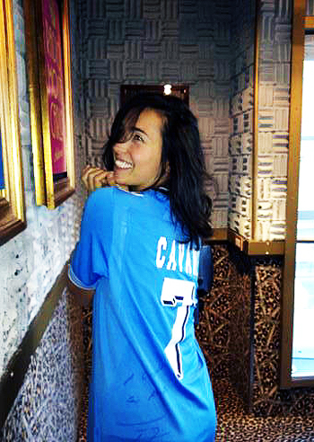 Caterina Balivo tifosa scatenata Caterina Balivo tifosa scatenata