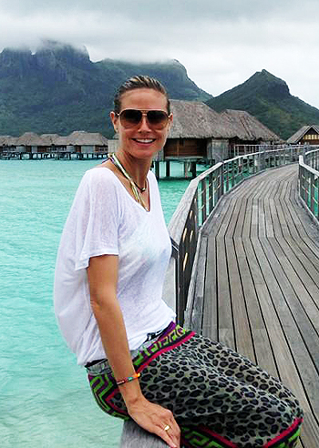 Vacanze in Polinesia per Heidi Klum