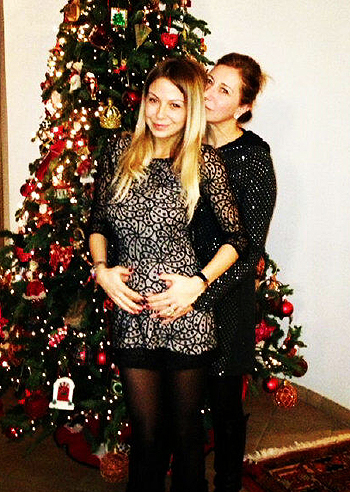 Sabrina Ghio, pancino sotto l'albero